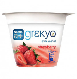 Nestle a+ Grekyo Greek Yoghurt Strawberry   Cup  100 grams